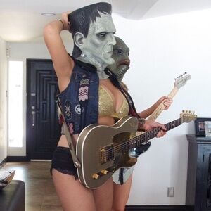 Custom Denim Fur Biker Patches Fringe Vest festival metal goth agatha blois NYC